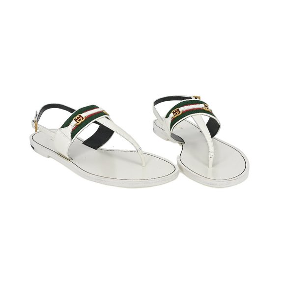 Gucci Siryo Thong Leather Sandals - Picture 1 of 10